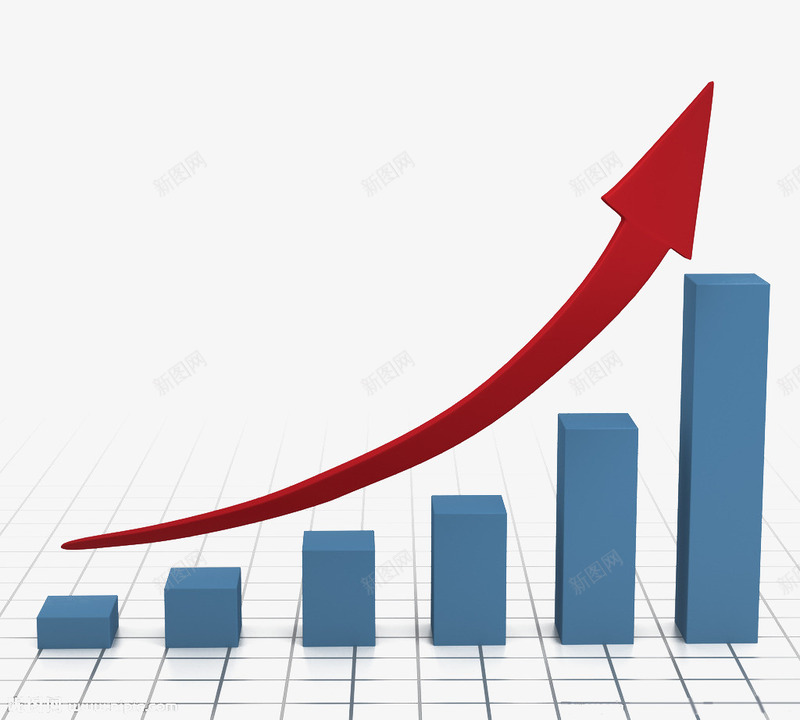上升的阶梯png免抠素材_新图网 https://ixintu.com 上升 上市 业绩增长 企业 公司的业绩 公司的业绩的对比 发展 底边的装饰 指标 箭头涨价 红色的上升趋势 统计 蓝的阶梯