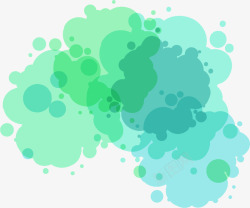 斑痕美丽绿色印记效果元素高清图片