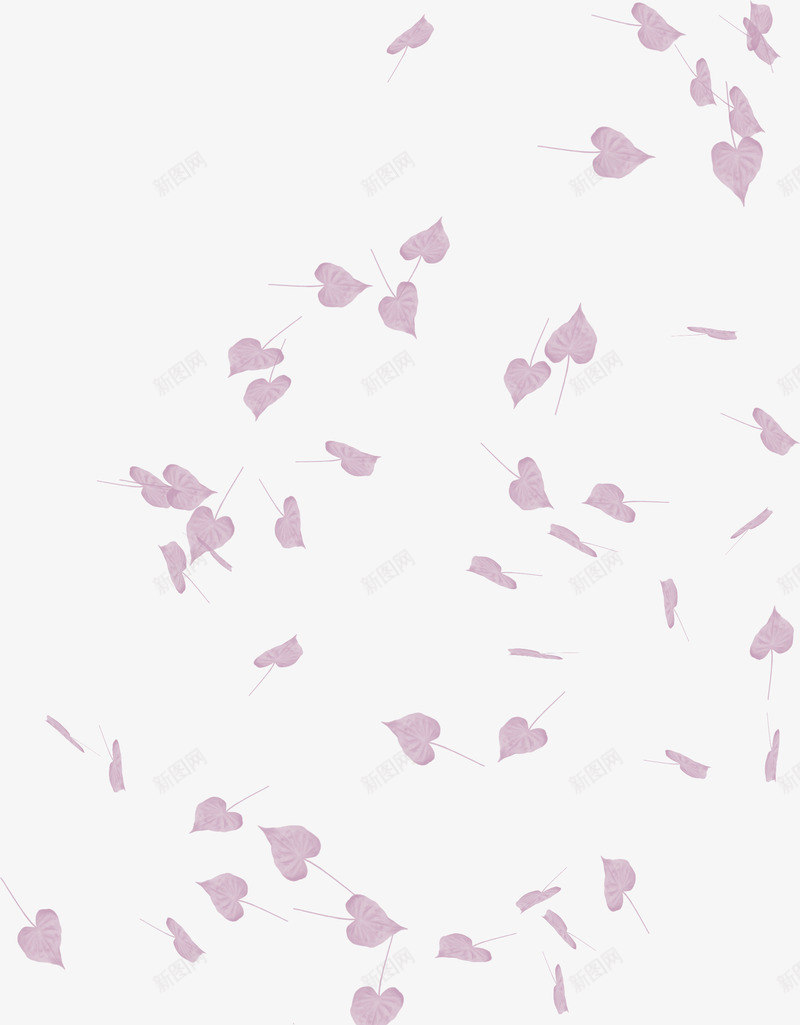 漂浮粉色树叶png免抠素材_新图网 https://ixintu.com 叶子 树叶 漂浮树叶 粉色树叶