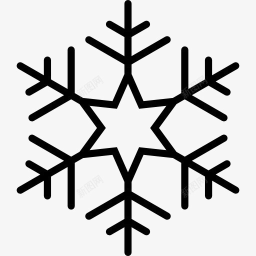 Snowflake图标png_新图网 https://ixintu.com frost 下雪 冬天 冷 形状 白雪皑皑