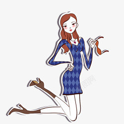 医疗杂志美女封面卡通女孩高清图片