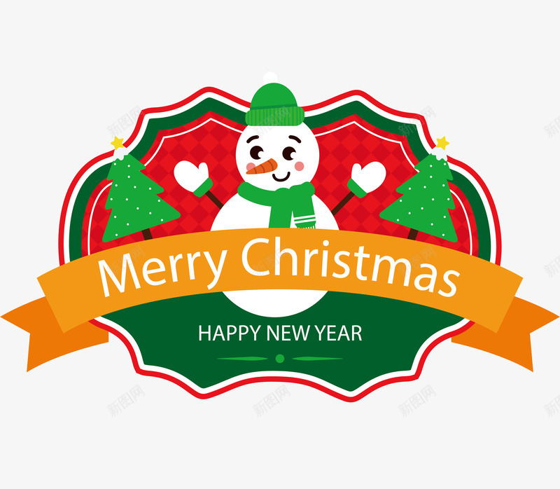 圣诞雪人标签矢量图ai免抠素材_新图网 https://ixintu.com merryChristma merryChristmas 圣诞树 圣诞节 圣诞雪人 矢量png 雪人 矢量图