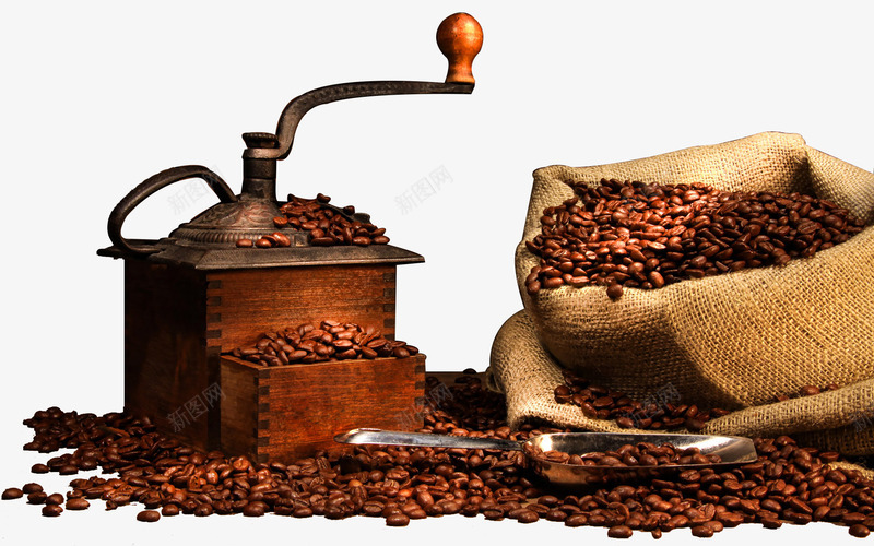 咖啡豆机器png免抠素材_新图网 https://ixintu.com 咖啡豆 复古 袋子 豆子 麻袋