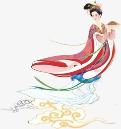 淘宝中秋促销活动海报png免抠素材_新图网 https://ixintu.com 人物 嫦娥 月饼