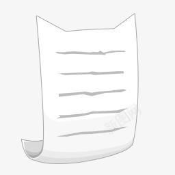 猫白色信纸桌面主题图标图标
