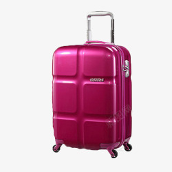 粉色美国旅行者行李箱品牌素材