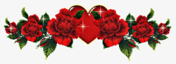 爱心红玫瑰素材