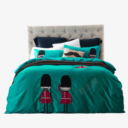 双人床四件套18m床上用品纯色四件套高清图片