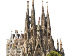 西班牙建筑着名景景点大教堂高清图片
