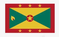 格林纳达国旗矢量图素材
