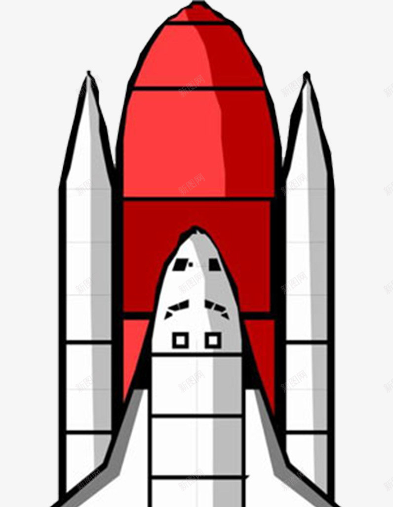 火箭太空png免抠素材_新图网 https://ixintu.com 卡通 太空 宇航 火箭