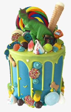 绯旷偣恐龙主题蛋糕高清图片