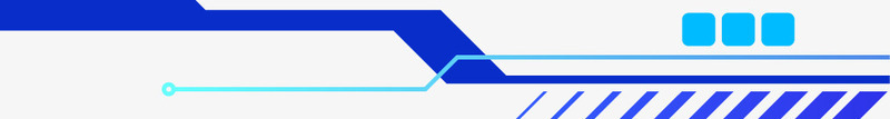 蓝色电路线科技商务装饰png免抠素材_新图网 https://ixintu.com 商务 科技 蓝色 装饰 路线