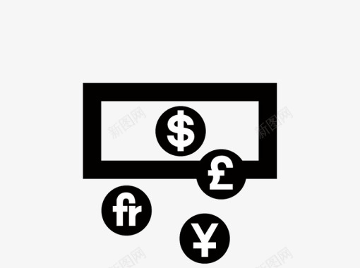 货币符号图标图标