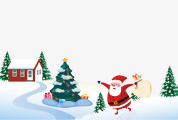 雪海报圣诞节背景高清图片