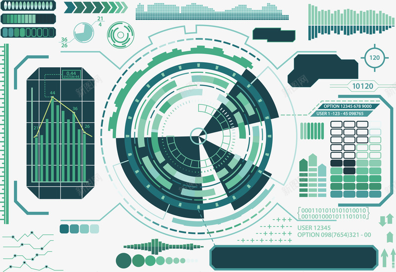 屏幕展示的高科技数据矢量图eps免抠素材_新图网 https://ixintu.com 图表 手机屏幕展示图 数据 数据png 数据矢量图 矢量图 高科技