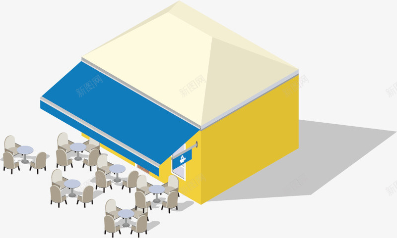 都市地产立体房屋模型png免抠素材_新图网 https://ixintu.com 城市 建筑 房子 扁平化