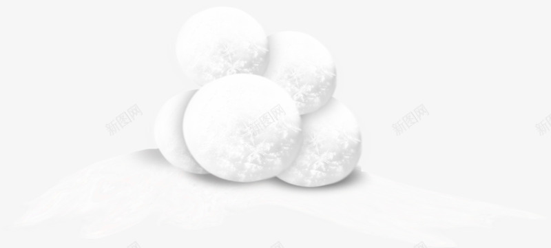 白色雪球png免抠素材_新图网 https://ixintu.com 冬天 冰雪球 白色 白雪 雪球