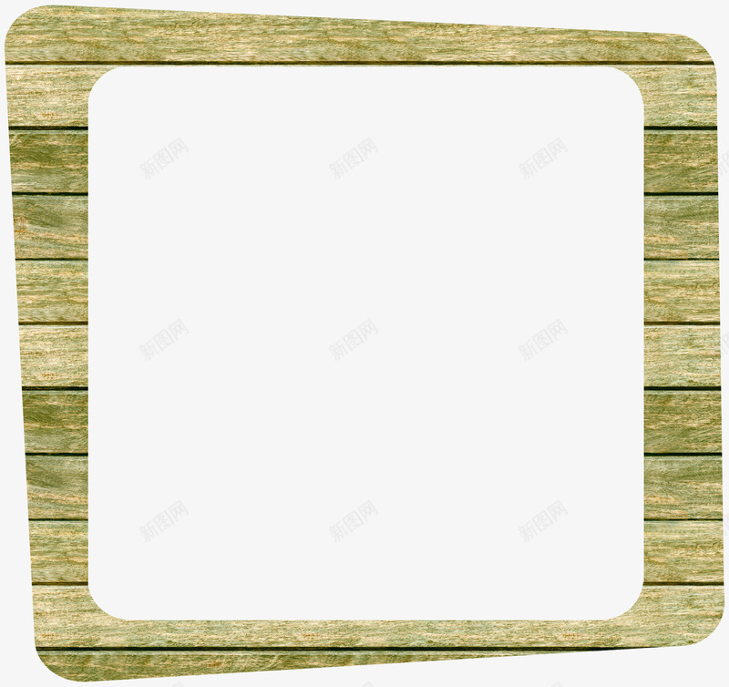 绿色木板方框png免抠素材_新图网 https://ixintu.com 木板 木板方框 木框 绿色木板