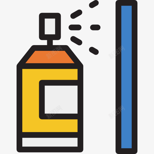 涂鸦图标png_新图网 https://ixintu.com 喷涂 工具和用具 杀虫剂 气雾剂 涂料 涂鸦 界面 绘画 艺术