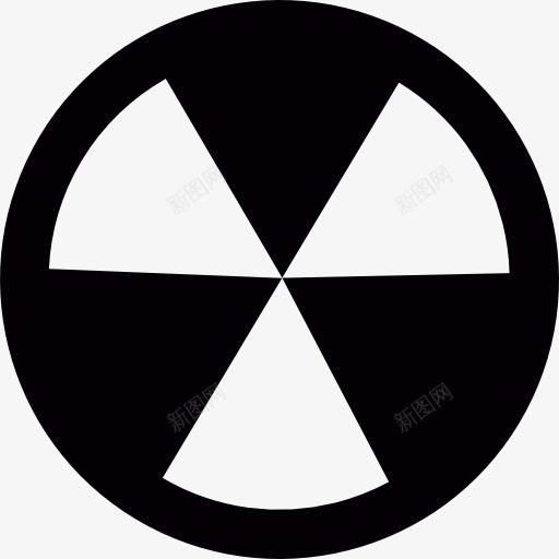 放射性标志图标png_新图网 https://ixintu.com X射线 危险迹象 放射性 核辐射