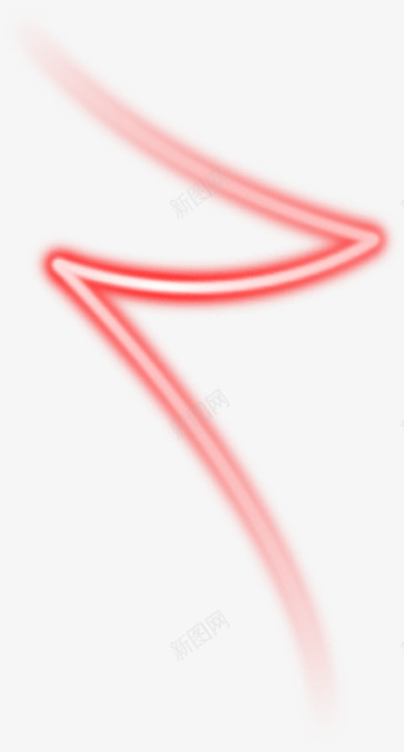 红色光效线条双11png免抠素材_新图网 https://ixintu.com 11 线条 色光