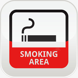 吸烟区吸烟区风景景区标志矢量图高清图片