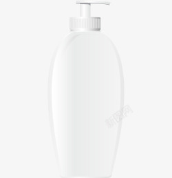 洗发水瓶子模型矢量图素材