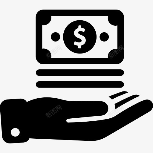 钱图标png_新图网 https://ixintu.com 业务 投资 现金 票据 美元符号 财政 货币 钱 钱字符号