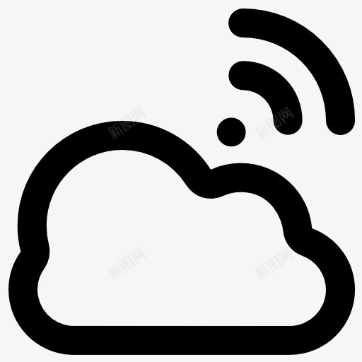 云计算图标png_新图网 https://ixintu.com 云存储 云计算 多媒体 技术 数据存储 文件存储 无线 无线连接