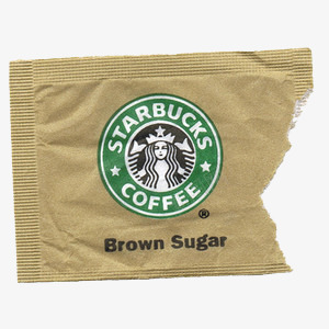 撕开的咖啡糖袋png免抠素材_新图网 https://ixintu.com 咖啡加粮 咖啡糖袋 撕开的袋 星巴克咖啡 白糖