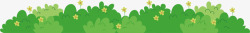 创意商务展架草丛里的彩色小花矢量图高清图片