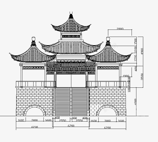 五亭桥五个亭子的立面图png免抠素材_新图网 https://ixintu.com 五亭桥 地标 建筑 扬州 标注 立面图 黑白