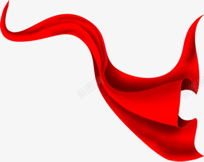 飘在空中红色绸带png免抠素材_新图网 https://ixintu.com 新图网 空中 红色 绸带