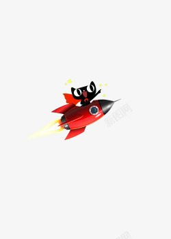 天猫背景装饰素材天猫火箭图标高清图片