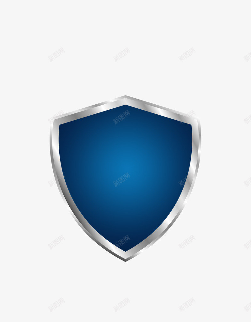 蓝色防卫盾牌图标png_新图网 https://ixintu.com 图标 标志 盾牌 盾牌模型 蓝色