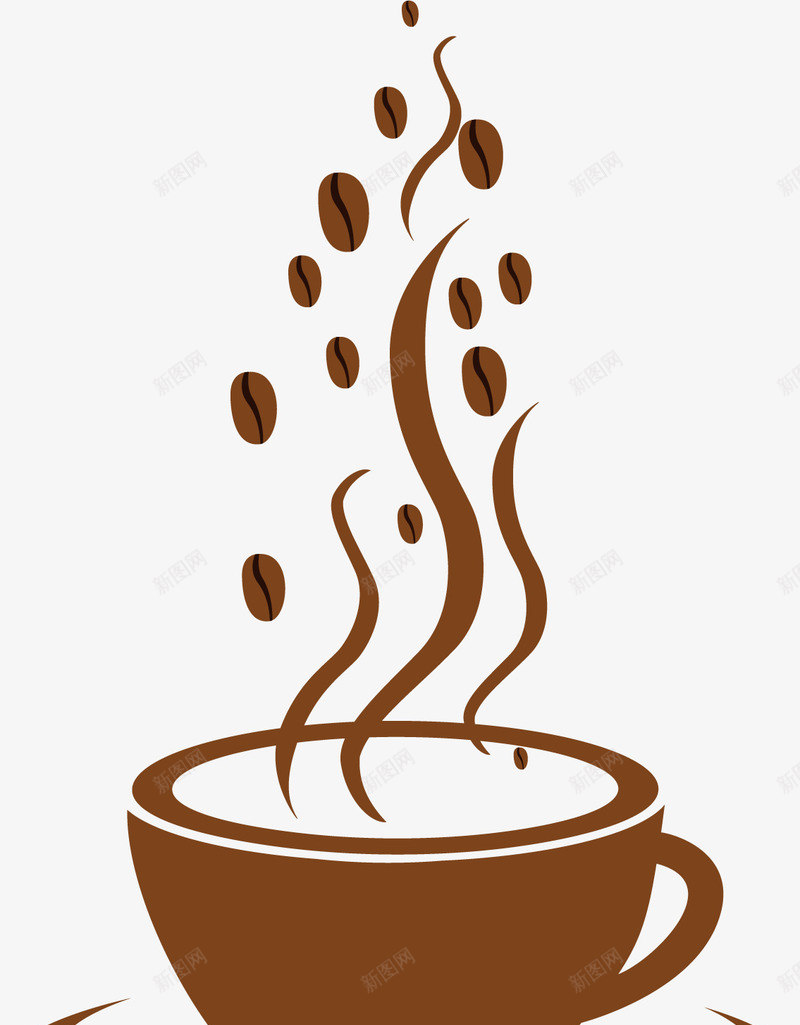 浓香的咖啡矢量图ai免抠素材_新图网 https://ixintu.com 上岛咖啡 休闲场所 咖啡 咖啡店 品牌咖啡 浓香 矢量图