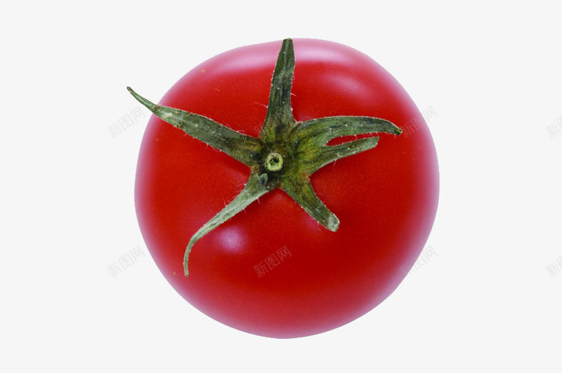 大红柿子png免抠素材_新图网 https://ixintu.com 一颗柿子 俯视图 圣女果 洋柿子 番茄 蔬菜 西红柿