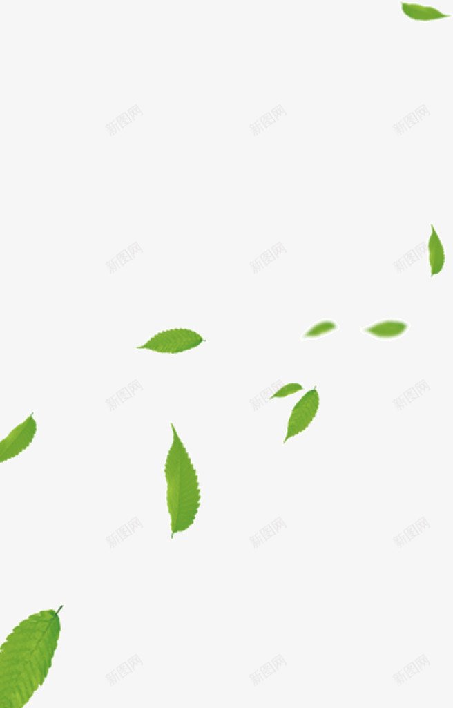 绿色漂浮绿叶树叶叶子png免抠素材_新图网 https://ixintu.com 叶子 树叶 漂浮 绿叶 绿色