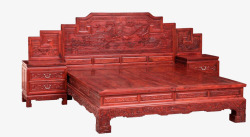 家具床铺红木木头家具高清图片