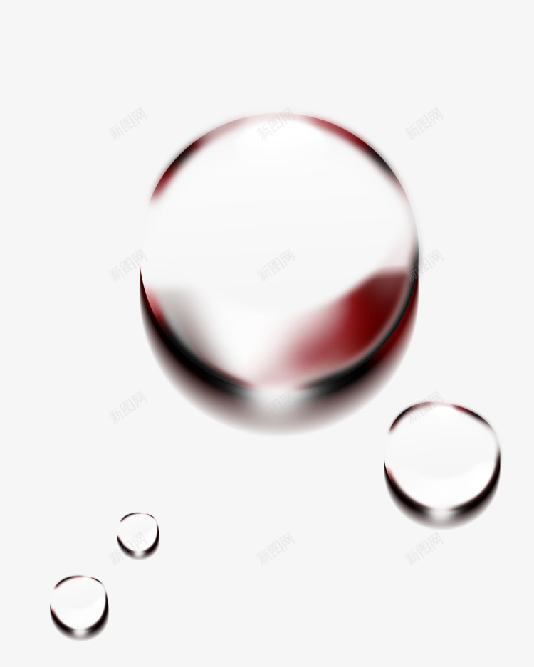 红色水滴漂浮png免抠素材_新图网 https://ixintu.com png素材 水滴 漂浮 红色