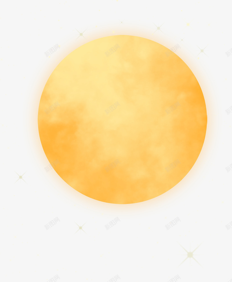 黄色圆弧月亮元素psd免抠素材_新图网 https://ixintu.com 传统 光芒 发光 圆弧 月亮 纹理 节日 质感 黄色
