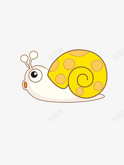 一只橘黄色贝壳的可爱蜗牛png免抠素材_新图网 https://ixintu.com 可爱 橘黄色 蜗牛 贝壳
