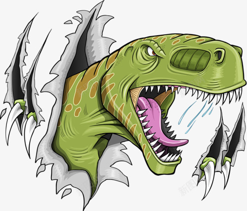 暴王龙png免抠素材_新图网 https://ixintu.com 侏罗纪 卡通恐龙 巨型动物 远古生物