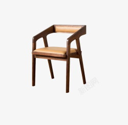 北欧实木水曲柳餐椅酒店咖啡椅餐厅椅高清图片