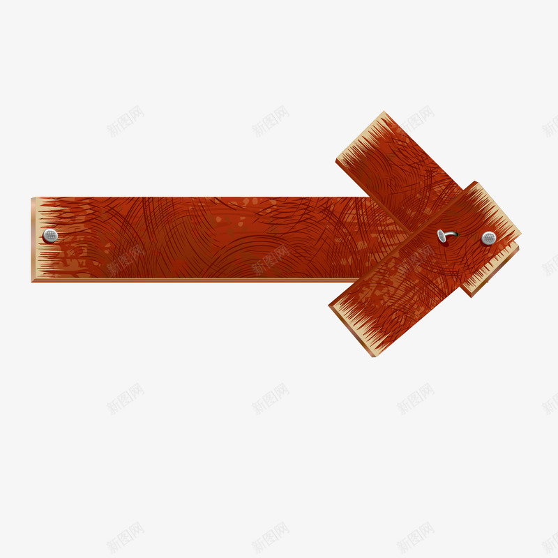 红色箭头木板墙图标png_新图网 https://ixintu.com 图案 木板墙 木板装饰 红色箭头