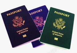 美国留学护照素材