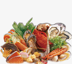 海贝食物海鲜大全蔬菜高清图片