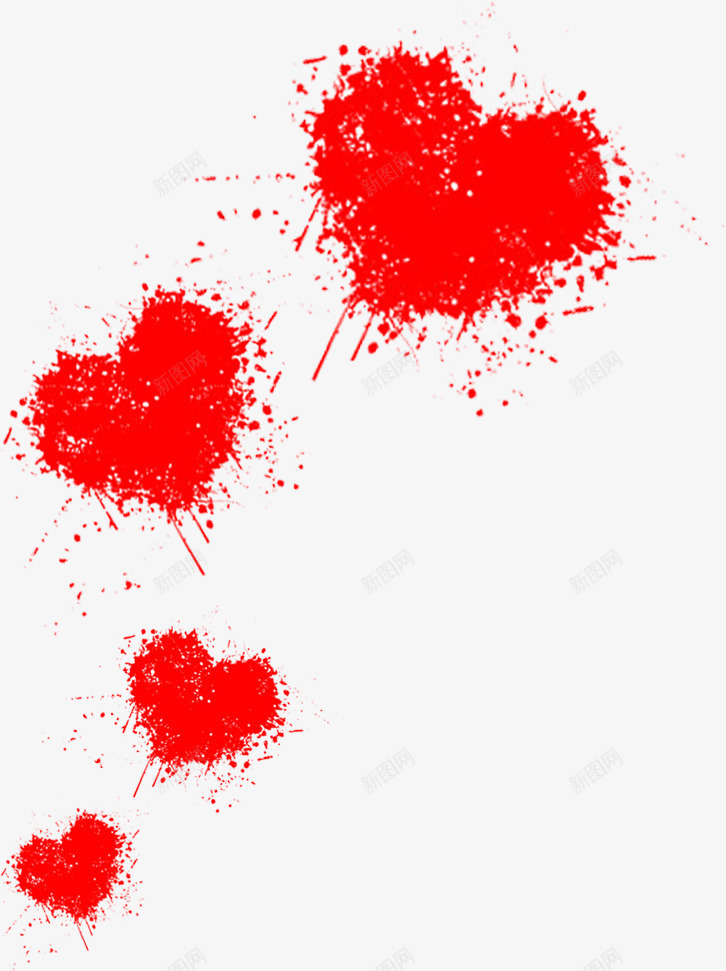 红色抽象涂鸦爱心png免抠素材_新图网 https://ixintu.com 抽象 涂鸦 爱心 红色 设计