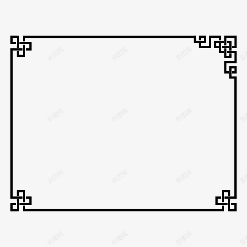 中国风传统窗框门框png免抠素材_新图网 https://ixintu.com 中国风 传统 窗框 边框 门框